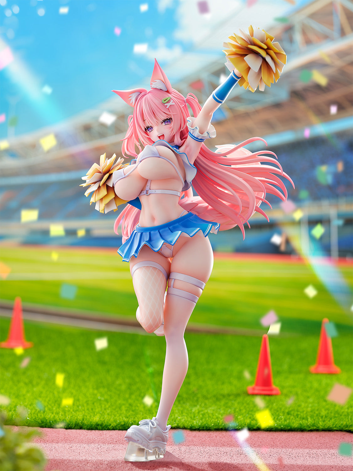 Kei Yatanuki Original Character Kemomimi Cheerleader Illustration by Kei Yatanuki