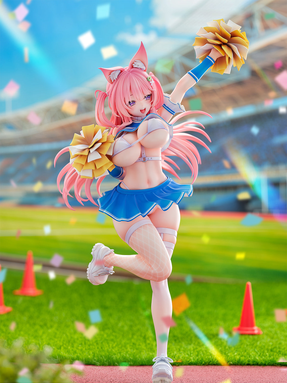 Kei Yatanuki Original Character Kemomimi Cheerleader Illustration by Kei Yatanuki