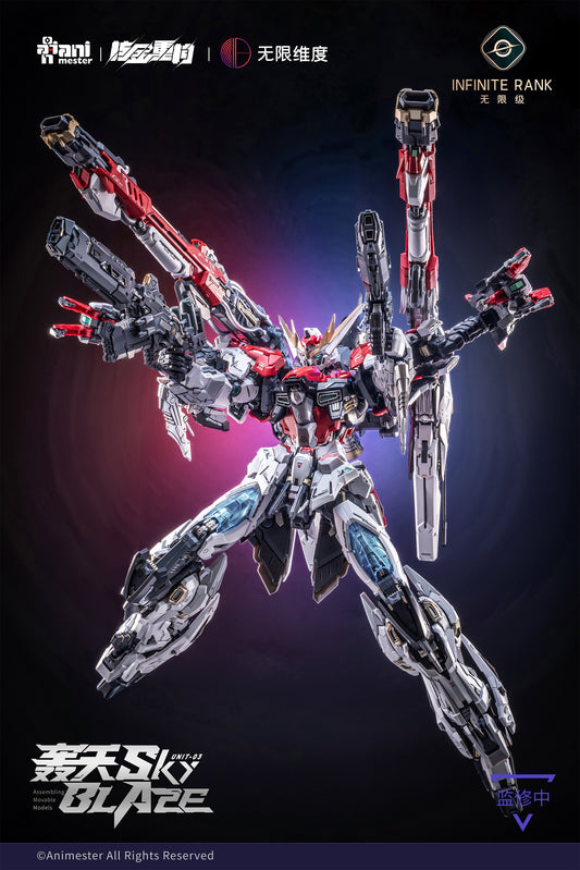 NUCLEAR GOLD RECONSTRUCTION [BONUS] CRYSTAL ENVOY UNIT 3 MECHA SKY BLAZE 1/72 PLASTIC MODEL KITS
