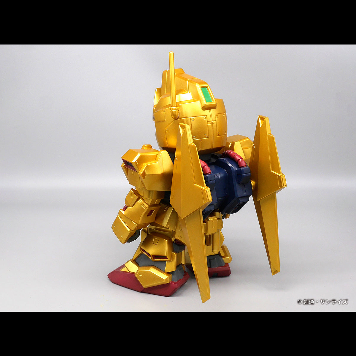Jumbo Soft Vinyl Figure SD "Mobile Suit Zeta Gundam" MSN-00100 SD Hyakushiki Exclusive Gold Version