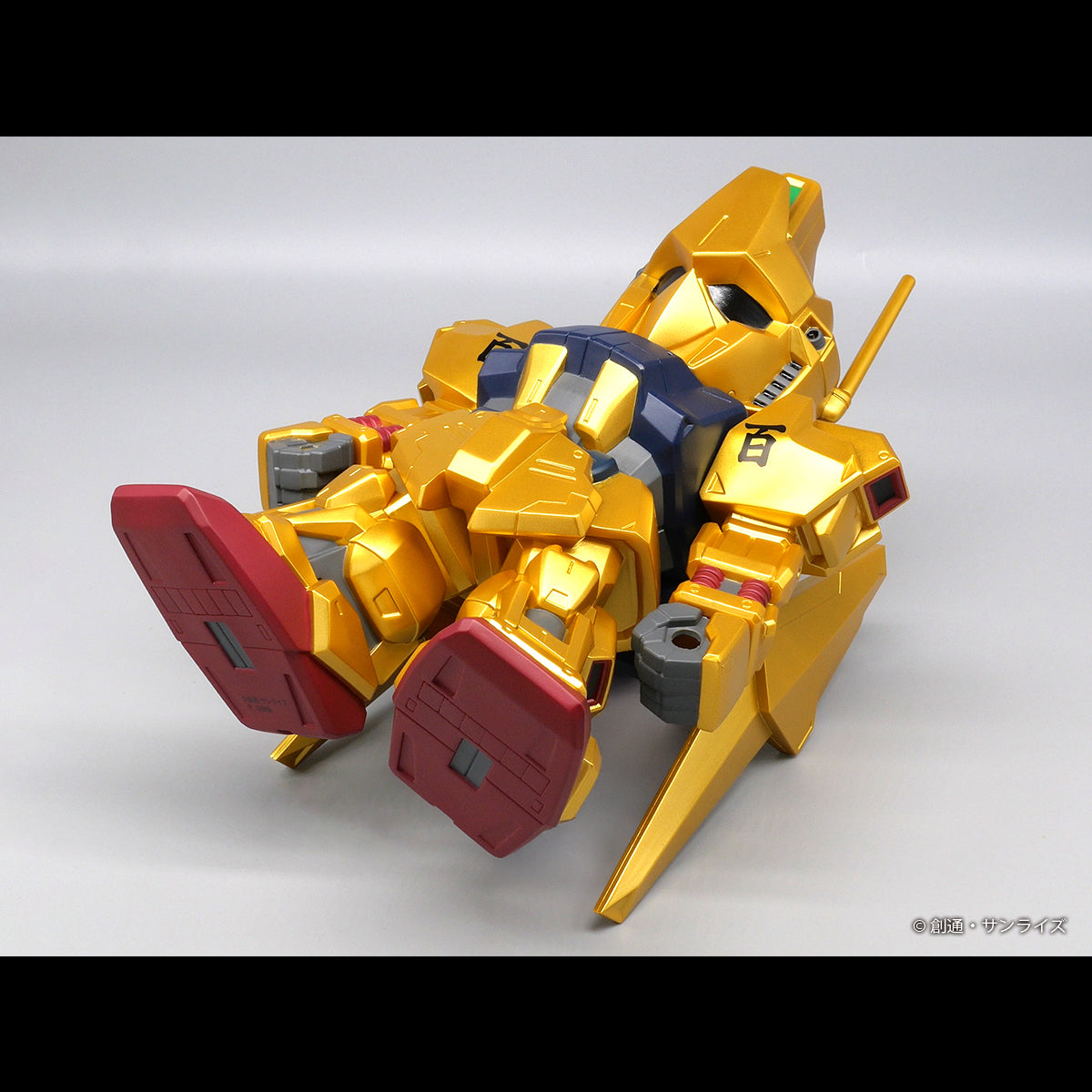 Jumbo Soft Vinyl Figure SD "Mobile Suit Zeta Gundam" MSN-00100 SD Hyakushiki Exclusive Gold Version