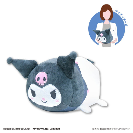 【Resale】SR-97 Sanrio Characters Potekoro Mascot (M Size) D Kuromi, Stuffed Animals, animota