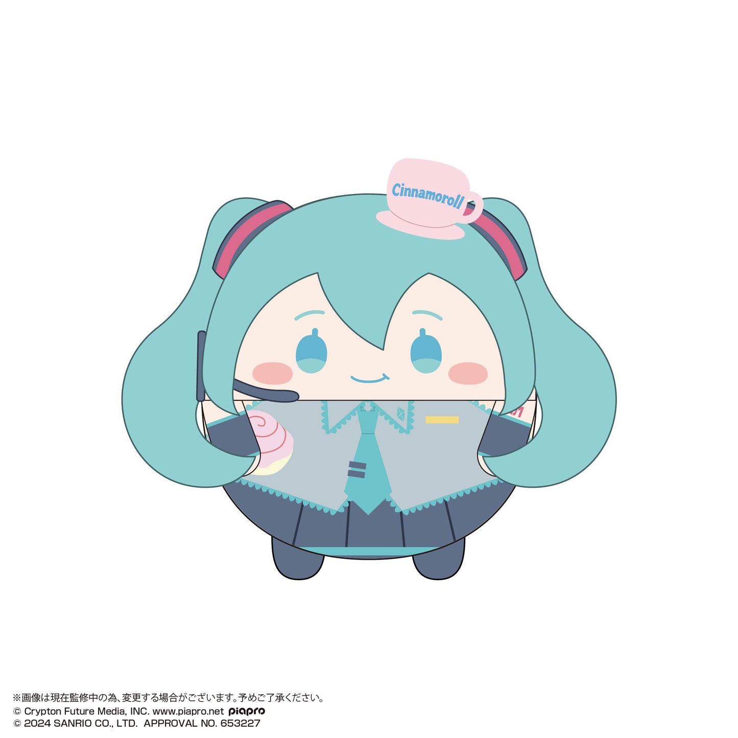 MC-13 Hatsune Miku x Cinnamoroll Fuwakororin (M Size) 2 F Hatsune Miku (Mogumogu)