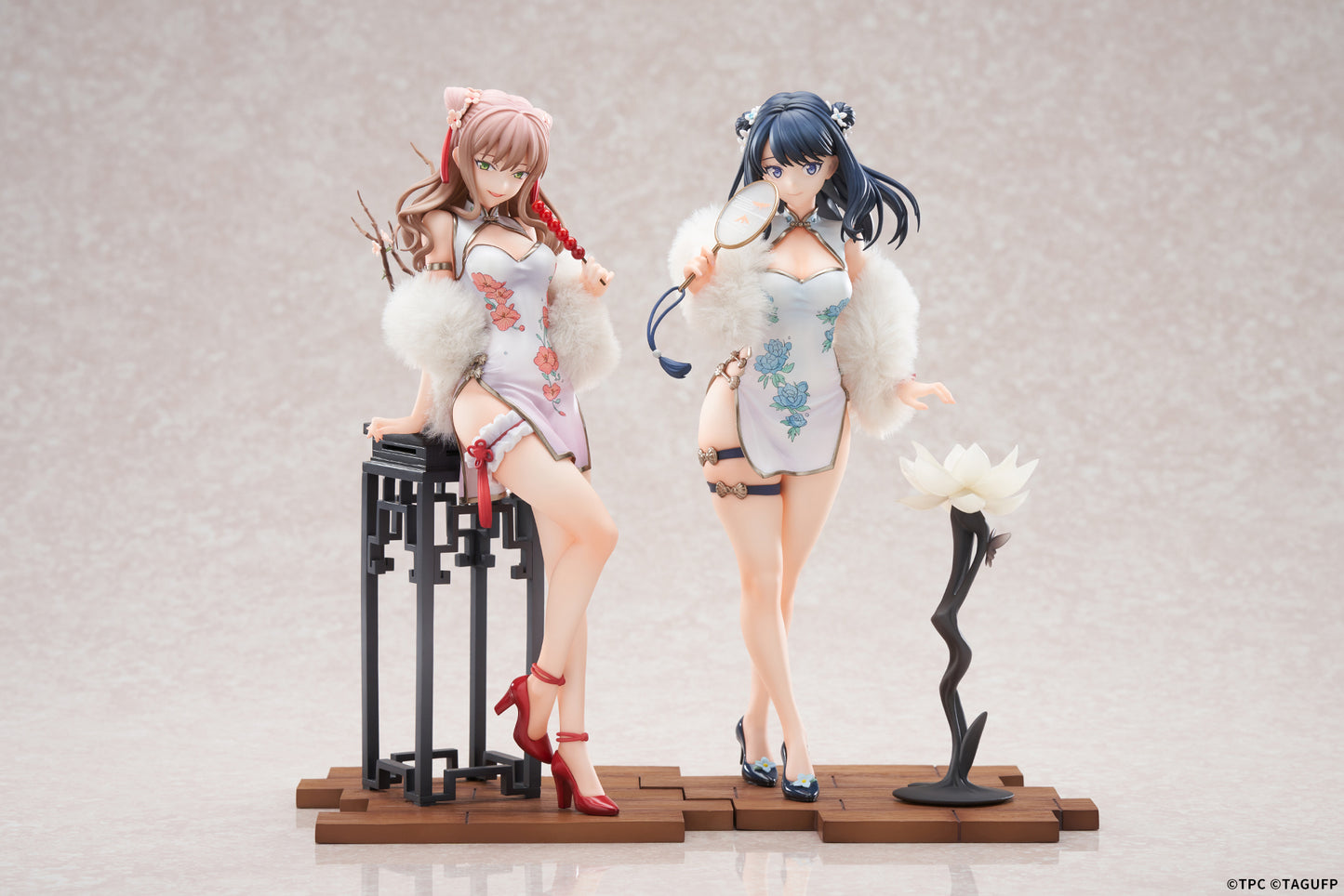 GRIDMAN UNIVERSE Rikka Takarada & Yume Minami Set Chinese Dress Ver. 1/7 Complete Figure