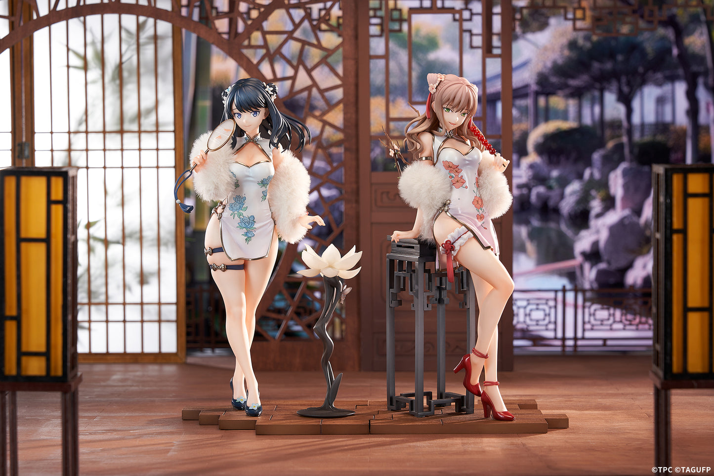 GRIDMAN UNIVERSE Rikka Takarada & Yume Minami Set Chinese Dress Ver. 1/7 Complete Figure