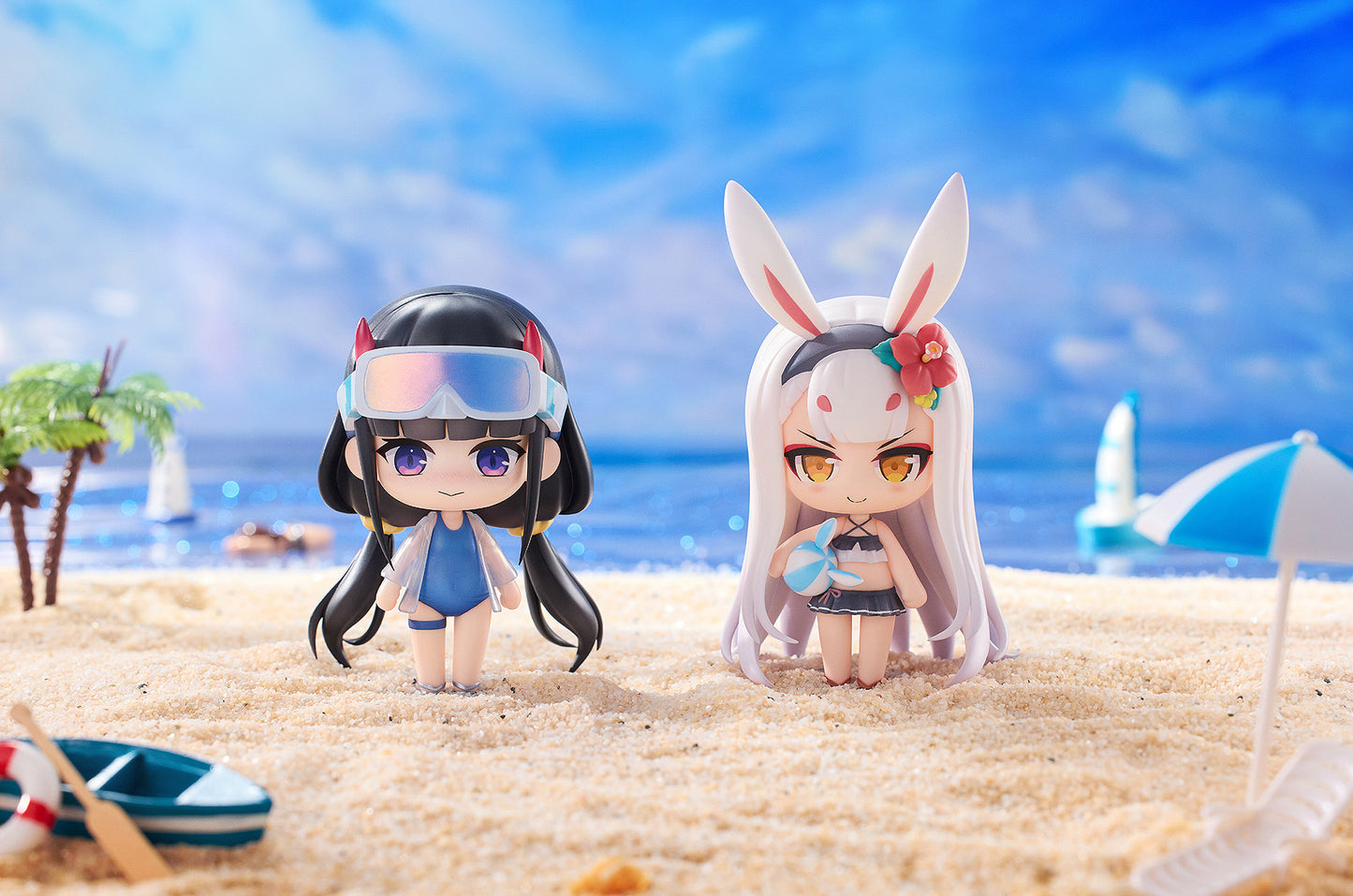 HanaBee "AZUR LANE" SWIM SUIT CHIBI FIGURE VOL.1 SET OF THREE