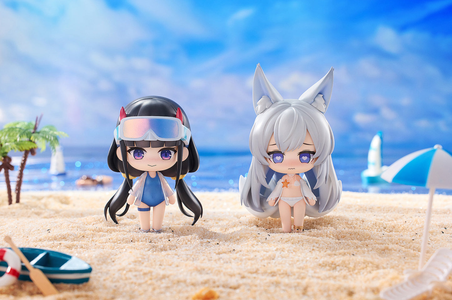 HanaBee "AZUR LANE" SWIM SUIT CHIBI FIGURE VOL.1 SET OF THREE