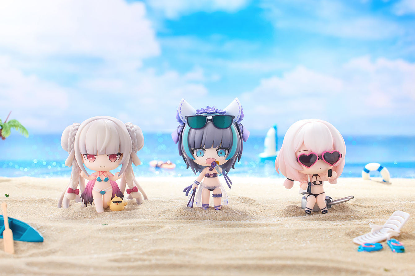 HanaBee "AZUR LANE" SWIM SUIT Complete Model CHIBI FIGURE VOL. 2 SET OF THREE, Action & Toy Figures, animota