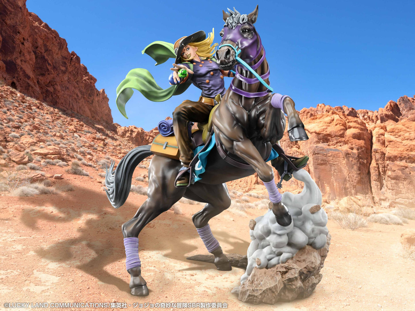 Super Figure Art Collection "STEEL BALL RUN JoJo's Bizarre Adventure" Gyro Zeppeli & Valkyrie