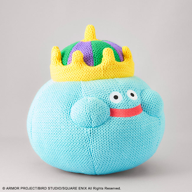 Dragon Quest Smile Slime Knitted Plush King Slime