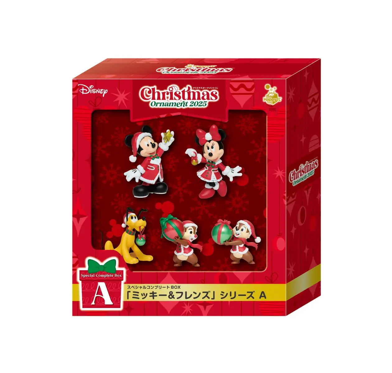 Disney Christmas Ornament Kuji 2025 - Mickey & Friends Series A [Happy-Kuji Special Complete BOX Prize A]