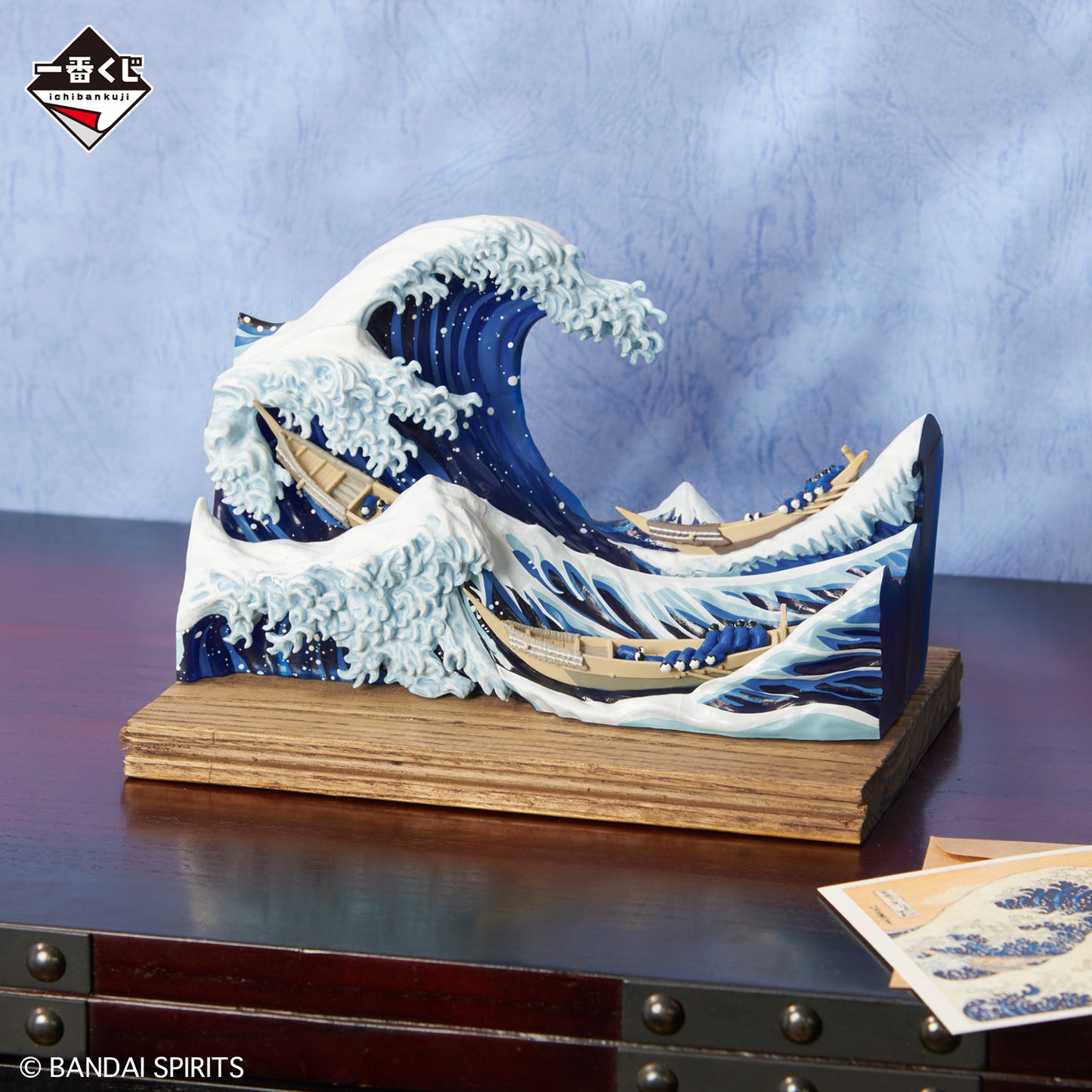 Hokusai - The Great Wave off Kanagawa - Postcard Stand with Diorama [Ichiban-Kuji Prize A]