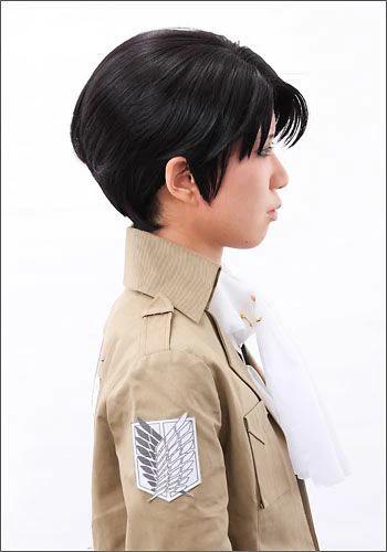 Attack on Titan Levi Ackerman style cosplay wig animota