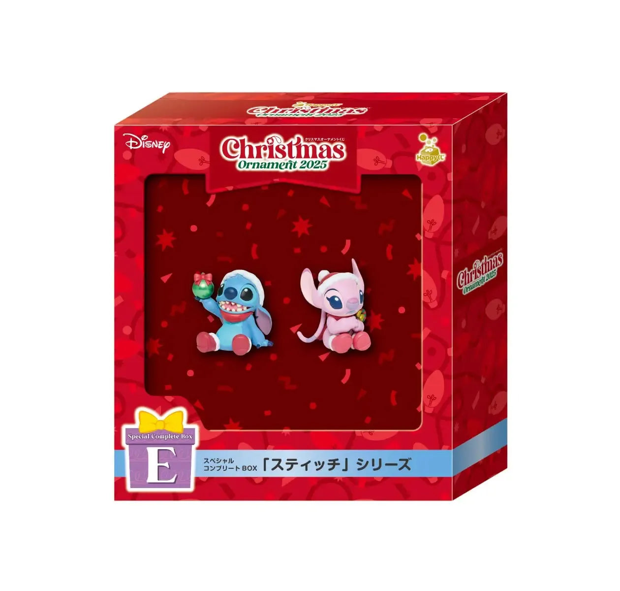 Disney Christmas Ornament Kuji 2025 - Stitch Series [Happy-Kuji Special Complete BOX Prize E]