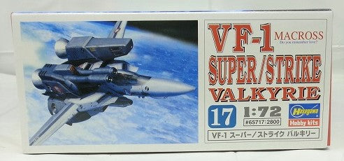 Maqueta de plástico Super Dimension Fortress Macross 1/72 VF-1 Super/Strike Valkyrie 