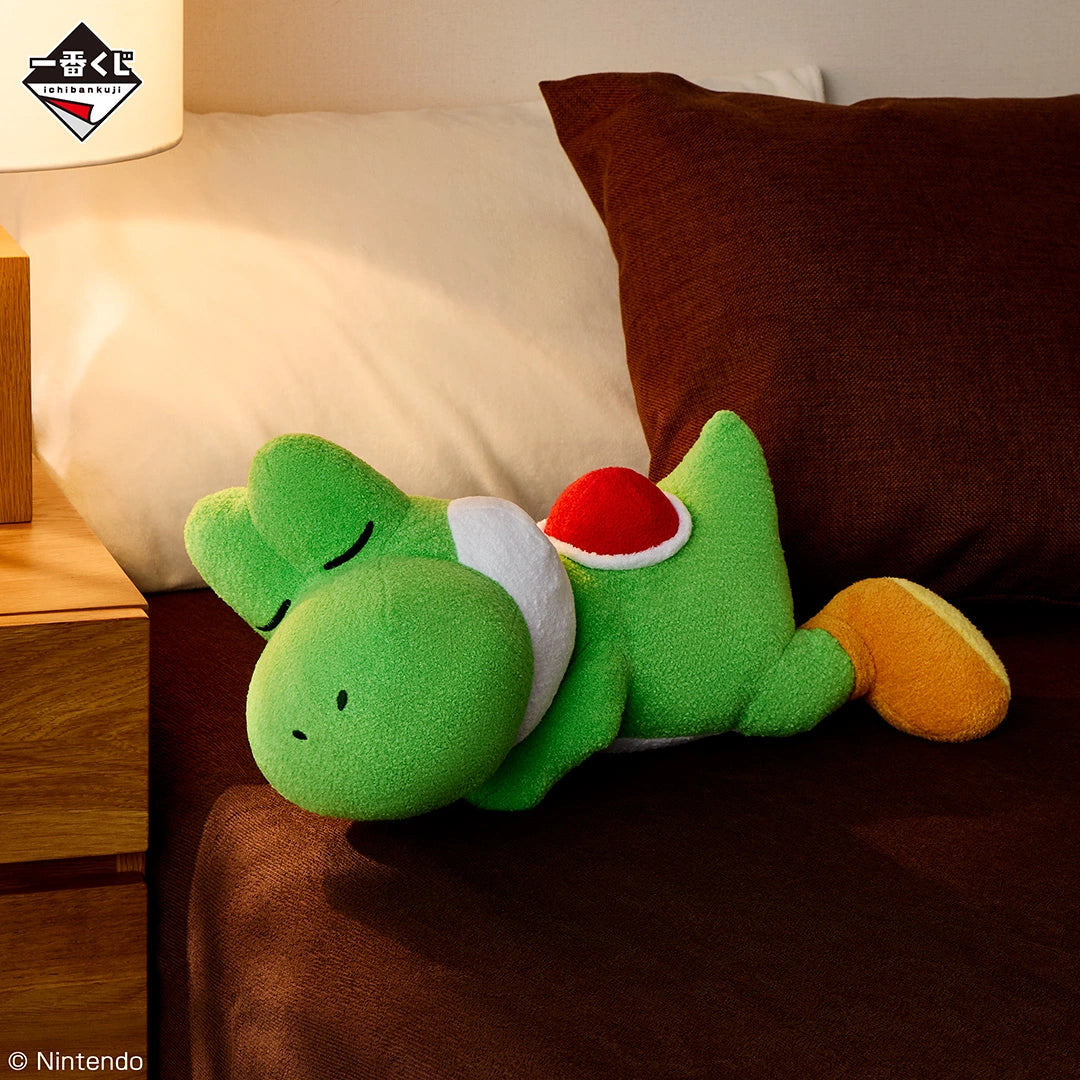 Super Mario with YOSHI - Sleeping Yoshi Plush Toy [Ichiban-Kuji Prize Last One]