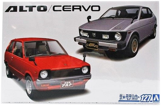 Das Modellauto Nr. 127 1/20 Suzuki SS30V Alto/SS20 Cervo '79 Plastikmodell 