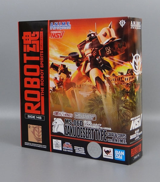 Tamashii Web Exclusive ROBOT SPIRITS MS-06D Zaku Desert Type Caracal Corps ver. A.N.I.M.E., Action & Toy Figures, animota