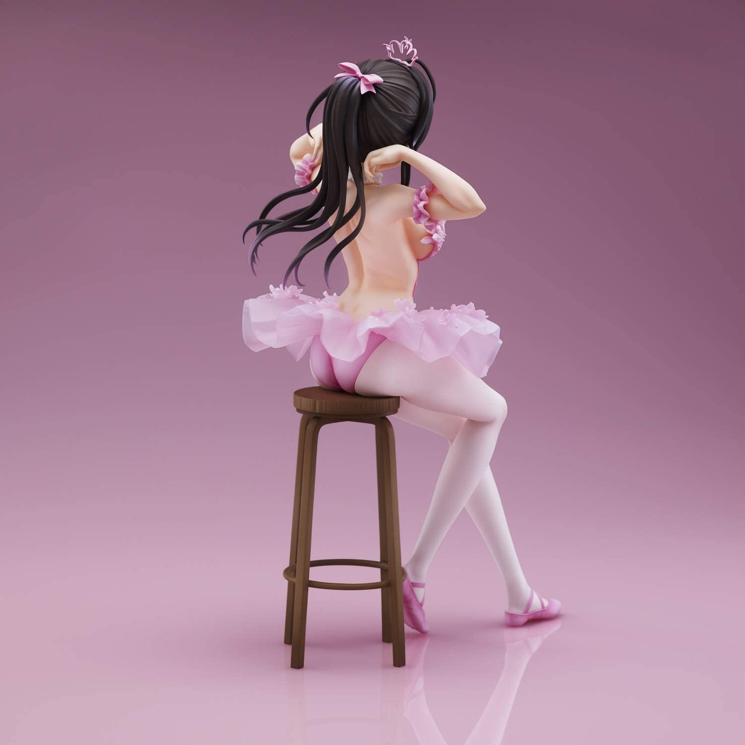 Anmi Illustration "Flamingo Ballet Group" Ponytail Girl Complete Figure | animota