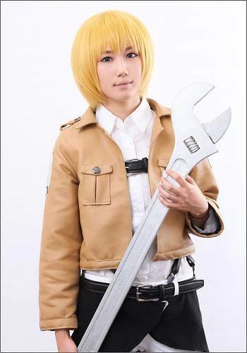 Attack on Titan Armin Arlert style cosplay wig animota