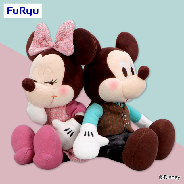 Mickey & Minnie - Ruby & Mint Chocolate Pair Plush Toy