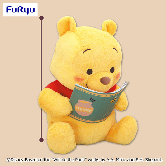 Winnie the Pooh BOOKS FukuFuku Super Super BIG Plush Toy