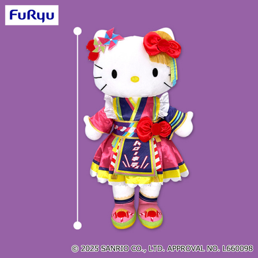 Sanrio Characters Puroland Collaboration Live Character BIG Plush Toy - Hello Kitty
