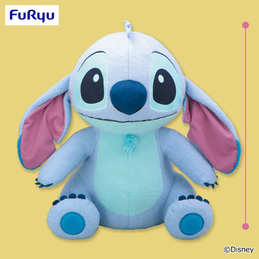 Disney Stitch FukuFuku Mokufuwa Jumbo Plush Toy