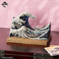 Hokusai - The Great Wave off Kanagawa - Postcard Stand with Diorama - Ink Black [Ichiban-Kuji Prize Last One]