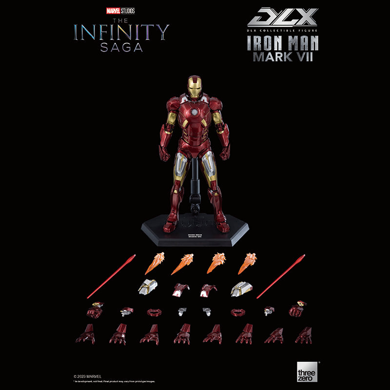 threezero DLX Marvel Studios: Infinity Saga Iron Man Mark 7, animota