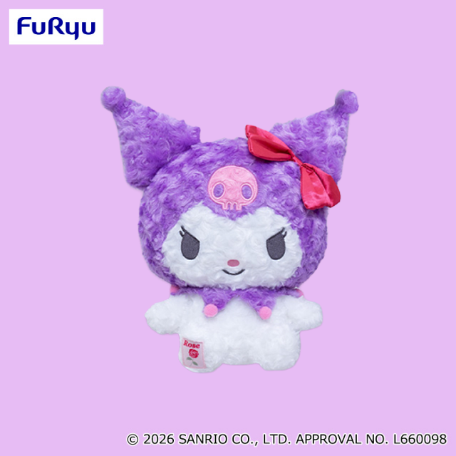Kuromi Rose Boa BIG Plush Toy A