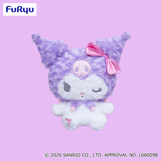 Kuromi Rose Boa BIG Plush Toy B