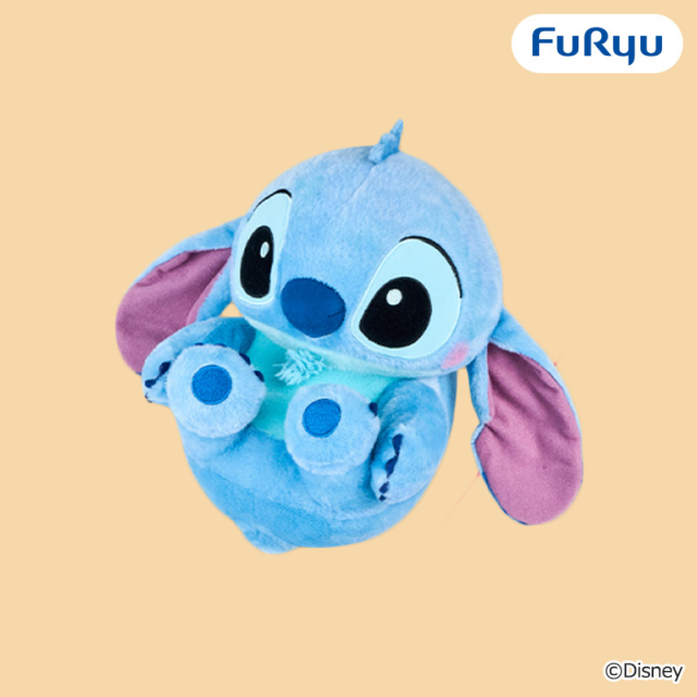 Disney Stitch Lying Down Rolling BIG Plush Toy