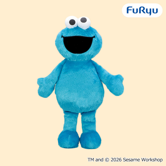 Sesami Street Colorful Cookie Monster BIG Plush Toy A