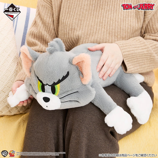 TOM AND JERRY Colorful Funny Time! Tom Floppy Plush Toy [Ichiban-Kuji Prize A]