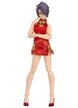 figma Styles Female Body (Mika) with Mini Skirt Chinese Dress Outfit