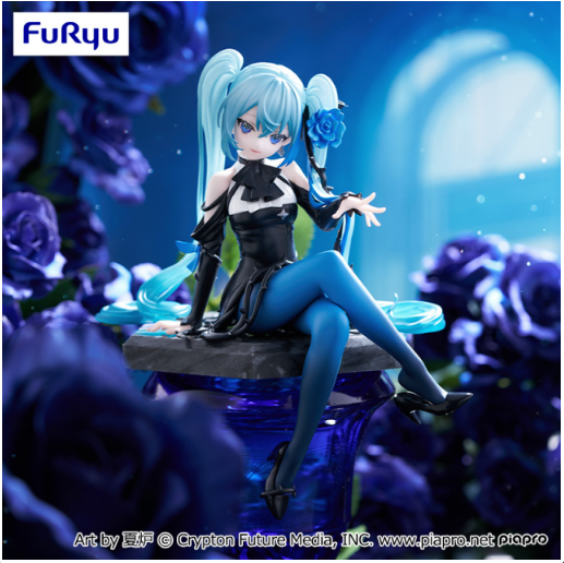 Hatsune Miku Noodle Stopper Figure Flower Fairy Blue Rose