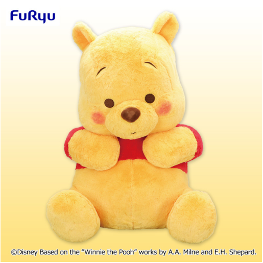 Winnie the Pooh FukuFuku He is full Super Cho-BIG Plush Toy Pooh