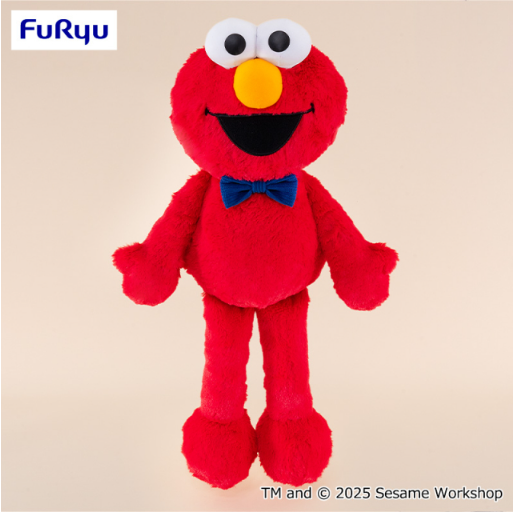 Sesami Street Corduroy Ribbon Big Plush - Elmo