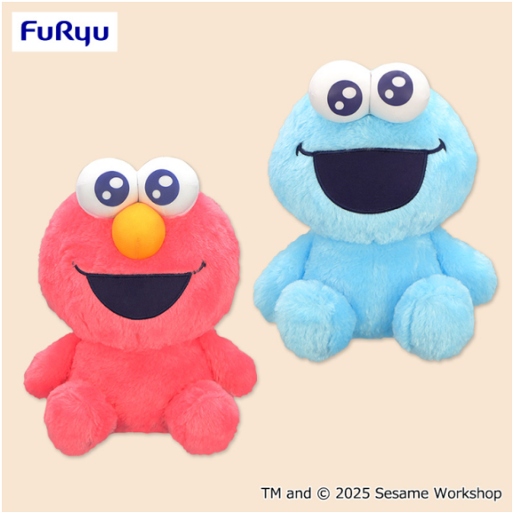 Sesami Street Watery Eyes BIG Plush Toy Cookie Monster, Stuffed Animals, animota
