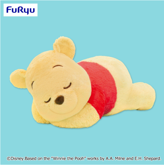 Winnie the Pooh Hidamari Lying Down BIG Plush Toy, Stuffed Animals, animota