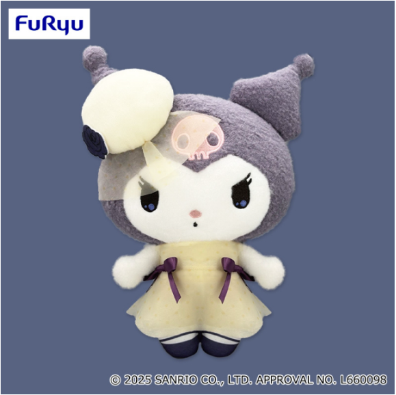 Kuromi Classical Bride BIG Plush Toy, Stuffed Animals, animota