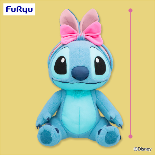 Disney Stitch Usamimi Musubi V-BIG Plush Toy