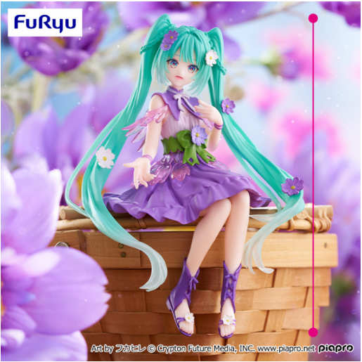 Hatsune Miku - Noodle Stopper Figure - Flower Fairy - Purple Cosmos