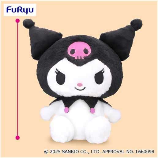 Kuromi Super Super BIG Plush Toy - Fluffy Standard