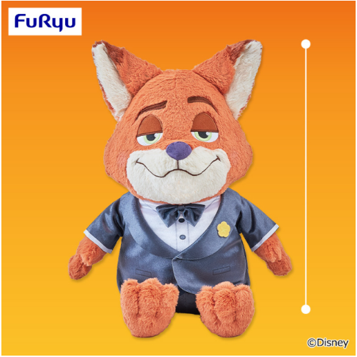 Zootopia 2 FukuFuku V-BIG Plush Toy - Nick