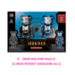 MARVEL Infinity SAGA “IRON MAN” BE@RBRICK 100% WAR MACHINE Mark6 & IRON PATRIOT ENDGAME Ver.[Happy-Kuji Pair Box Prize D]