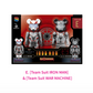 MARVEL Infinity SAGA “IRON MAN” BE@RBRICK 100% Team Suit IRON MAN & Team Suit WAR MACHINE [Happy-Kuji Pair Box Prize E]