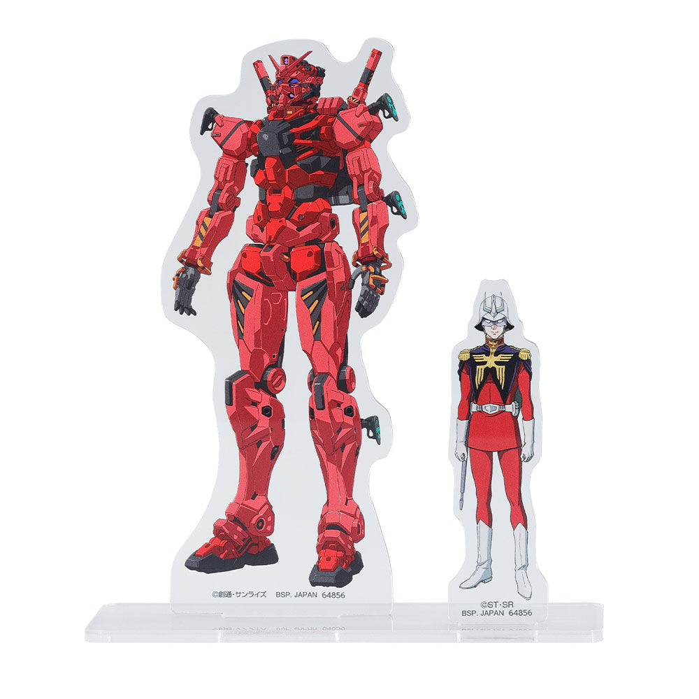 Mobile Suit Gundam GQuuuuuuX Vol. 2 Char & Red Gundam Visual Stand [Ichiban-Kuji Prize C], Hobbies & Creative Arts, animota