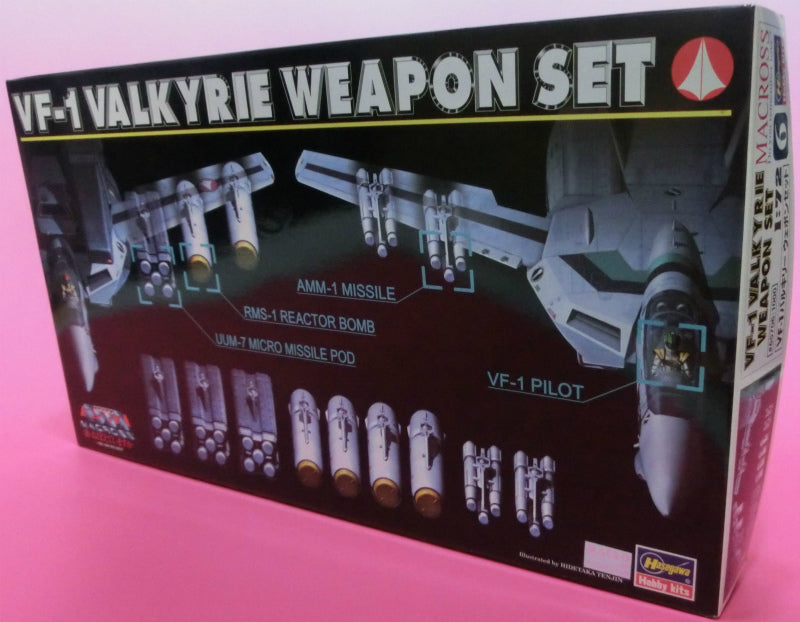 Hasegawa Plastic Model Macross 1/72 VF-1 Valkyrie Weapon Set, Action & Toy Figures, animota